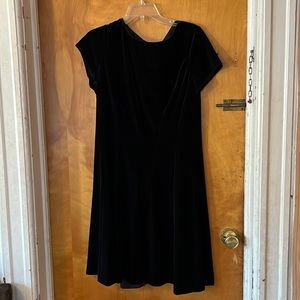 Chaps XL black polyester dress